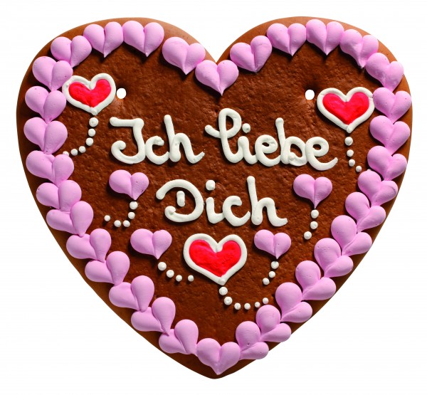 "Ich liebe Dich" – 1000g Lebkuchenherz