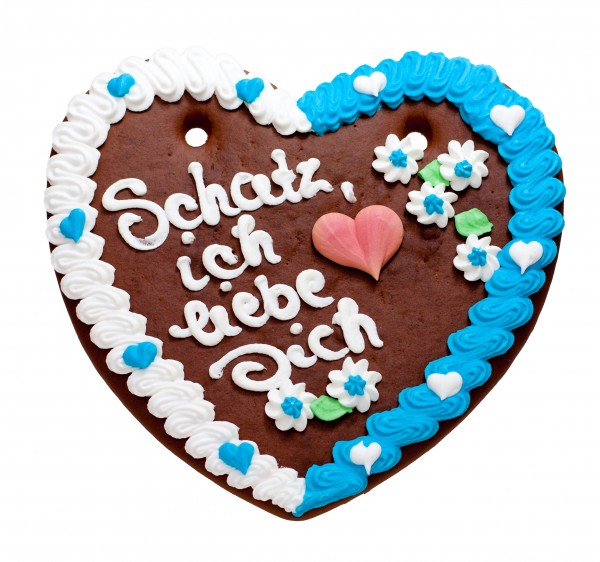 "Schatz, ich liebe Dich" – 200g Lebkuchenherz