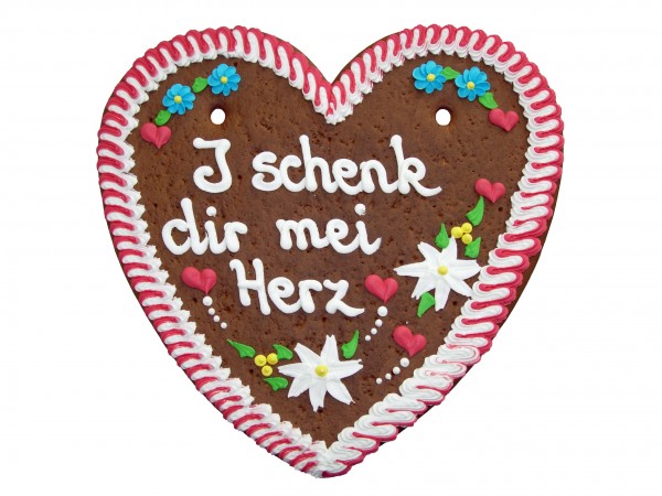 "I schenk dir mei Herz" – 1000g Lebkuchenherz