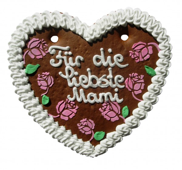"Für die liebste Mami" – 200g Lebkuchenherz