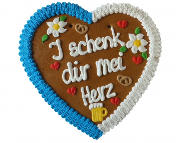 "I schenk dir mei Herz" – 2000g XXL Lebkuchenherz