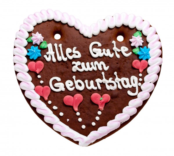 "Alles Gute zum Geburtstag" – 200g Lebkuchenherz