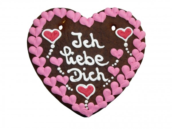 "Ich liebe Dich" – 350g Lebkuchenherz