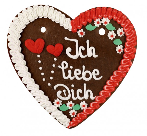 "Ich liebe dich" – 500g Lebkuchenherz