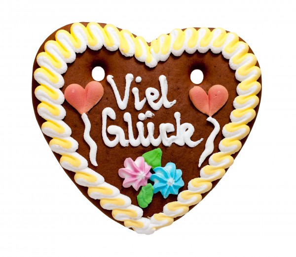 "Viel Glück" – 100g Lebkuchenherz