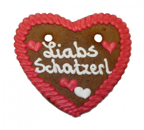 "Liabs Schatzerl" – 100g Lebkuchenherz